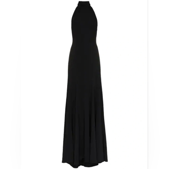 Stella McCartney black Halter Trumpet Gown size 42 - Picture 5 of 10